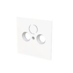 ABB - Plaque centrale TV / Radio / SAT triple studio blanc mat - Busch-art linear - 2CKA001724A4437 – Image 2