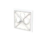 ABB - Plaque centrale TV / Radio / SAT triple studio blanc mat - Busch-art linear - 2CKA001724A4437 – Image 3