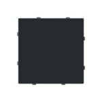 ABB - Plaque centrale aveugle avec plaque de montage noir mat - Busch-art linear - 2CKA001710A4218