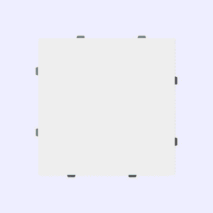 ABB - Plaque centrale aveugle avec plaque de montage studio blanc - Busch-art linear - 2CKA001710A4215