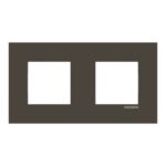 ABB - Plaque de recouvrement 2 gang anthracite Entraxe 71 mm - Zenit - 2CLA227200Z1801