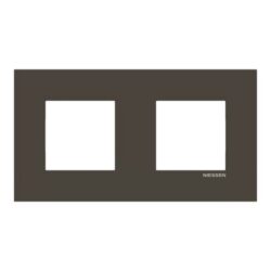 ABB - Plaque de recouvrement 2 gang anthracite Entraxe 71 mm - Zenit - 2CLA227200Z1801