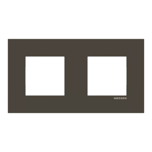ABB - Plaque de recouvrement 2 gang anthracite Entraxe 71 mm - Zenit - 2CLA227200Z1801 ABB - Plaque de recouvrement 2 gang anthracite Entraxe 71 mm - Zenit - 2CLA227200Z1801