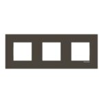 ABB - Plaque de recouvrement 3 gang anthracite Entraxe 71 mm - Zenit - 2CLA227300Z1801