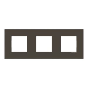 ABB - Plaque de recouvrement 3 gang anthracite Entraxe 71 mm - Zenit - 2CLA227300Z1801