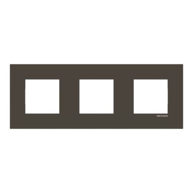 ABB - Plaque de recouvrement 3 gang anthracite Entraxe 71 mm - Zenit - 2CLA227300Z1801 ABB - Plaque de recouvrement 3 gang anthracite Entraxe 71 mm - Zenit - 2CLA227300Z1801