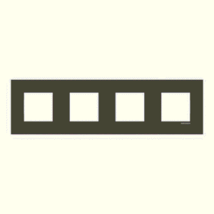 ABB - Plaque de recouvrement 4 gang anthracite Entraxe 71 mm - Zenit - 2CLA227400Z1801