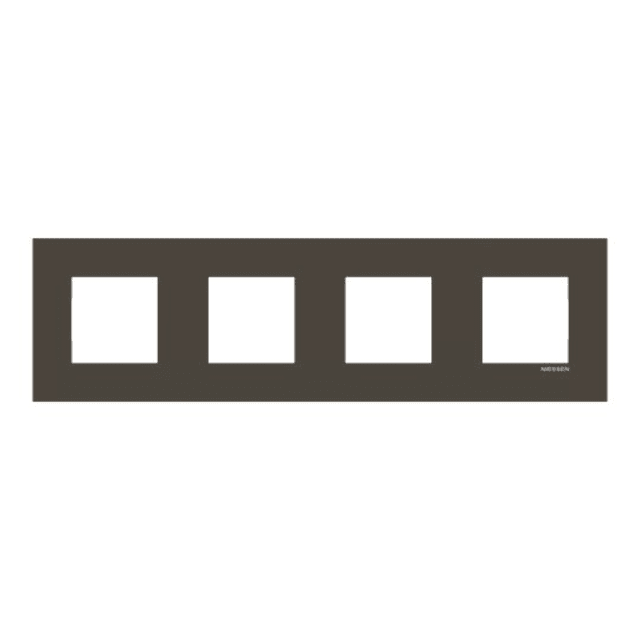 ABB - Plaque de recouvrement 4 gang anthracite Entraxe 71 mm - Zenit - 2CLA227400Z1801 ABB - Plaque de recouvrement 4 gang anthracite Entraxe 71 mm - Zenit - 2CLA227400Z1801