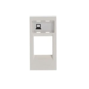 ABB - Plaque de recouvrement sortie données 1 gang 1M Blanc - Zenit - 2CLA211810N1101