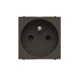 ABB - Prise de courant pin-terre bornes enfichables 2M Anthracite - Zenit - 2CLA228760N1801