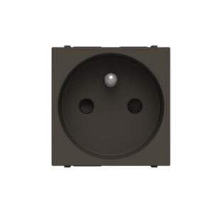 ABB - Prise de courant pin-terre bornes enfichables 2M Anthracite - Zenit - 2CLA228760N1801