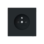 ABB - Prise de courant pin-terre noir mat - Busch-Art Linear - 2CKA002017A1908
