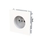 ABB - Prise de courant pin-terre studio blanc - Busch-Art Linear - 2CKA002017A1905 – Image 2