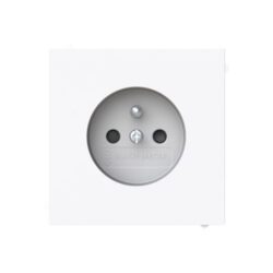 ABB - Prise de courant pin-terre studio blanc - Busch-Art Linear - 2CKA002017A1905