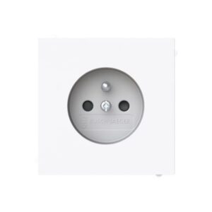 ABB - Prise de courant pin-terre studio blanc - Busch-Art Linear - 2CKA002017A1905