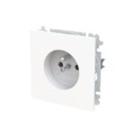 ABB - Prise de courant pin-terre studio blanc mat - Busch-Art Linear - 2CKA002017A1906 – Image 2