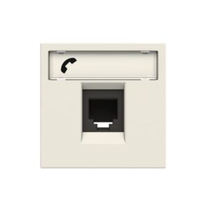 ABB - Prise téléphonique RJ12- 2M - Blanc - 2CLA221760N1101