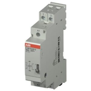 ABB - Télérupteur E290 16A 2NO 12V CA 12V CC rail DIN gris - 2TAZ312000R2052