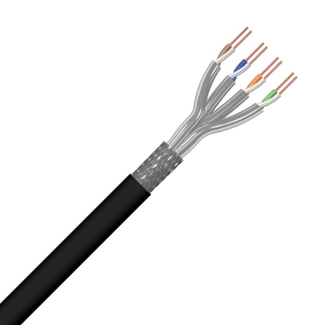 ACOME - S/FTP CAT7 4P PE Fca Noir Exterieur - R7470A-T500 ACOME - S/FTP CAT7 4P PE Fca Noir Exterieur - R7470A-T500
