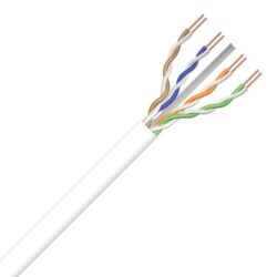 Câble réseau Ethernet Cat6 U/UTP LSOH blanc, configuration visible