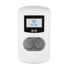 Borne de recharge double triphasée 32A avec lecteur RFID et deux prises frontales