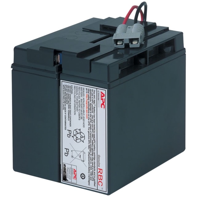 APC Replacement Battery Cartridges Batterie VRLA RBC7 Batterie VRLA de remplacement RBC7 avec connecteurs supérieurs et étiquette APC