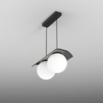AQFORM - MODERN BALL WP x2 LED L940 suspended black struc - 59778-L940-D0-00-12