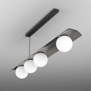 AQFORM - MODERN BALL WP x4 LED asymmetry M930 DALI suspended black structure - 59823-M930-D0-DA-12
