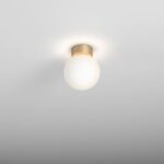 AQFORM - MODERN BALL simple midi LED hermetic M927 surface white structure - 47000-M927-D0-00-13