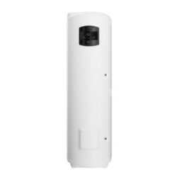 Ballon thermodynamique vertical blanc 250L avec panneau de commande noir en partie haute