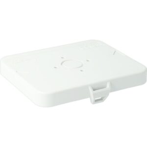 Panneau aveugle blanc rectangulaire avec clip central pour boîte de dérivation AK2 IP40