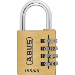 Cadenas à code en laiton 40 mm, configuration visible