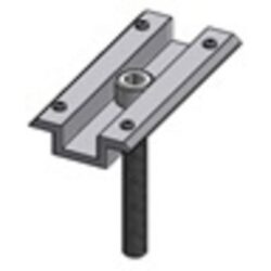Aerocompact - Aerocompact Middle-Clamp 80 with grounding pins Aluminum pre-assembled - 820302-30-50VP2