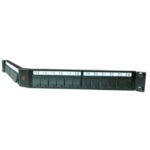 Aginode Belgium - LANmark Angled Patch Panel 24 Snap-In Black - N521.671