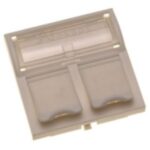 Aginode Belgium - LANmark EU Style 45 x 45 Module 2 Snap-In Flat White - N423.550