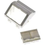 Aginode Belgium - LANmark EU Style Angled 45 x 45 Module 2 Snap-In White - N423.540N
