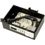 Aginode Belgium - LANmark Industry Modular iConnect Box DIN Rail Mount 6 Snap-In Black. - N42I.101