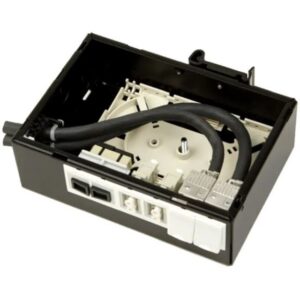 Aginode Belgium - LANmark Industry Modular iConnect Box DIN Rail Mount 6 Snap-In Black. - N42I.101