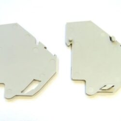 Aginode Belgium - LANmark Industry Side Cover DIN Rail Mount Cat 6 Grey - N20I.002