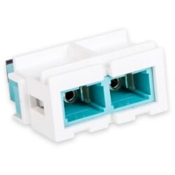Aginode Belgium - LANmark-OF Duplex SC Snap-In Adaptor Multimode Aqua pack of 12pcs - N205.619