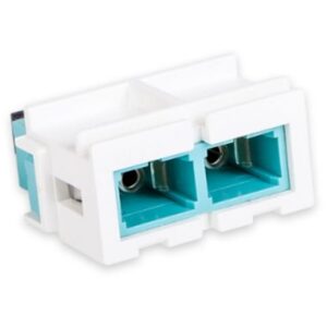 Aginode Belgium - LANmark-OF Duplex SC Snap-In Adaptor Multimode Aqua pack of 12pcs - N205.619