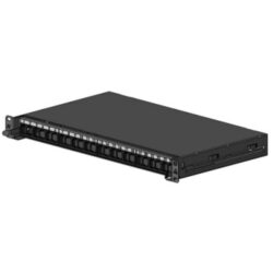 Aginode Belgium - LANmark-OF Patch Panel Snap-In Sliding Black - N439.4SNB