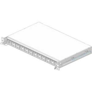 Aginode Belgium - LANmark-OF Patch Panel Snap-In Sliding White - N439.4SNW