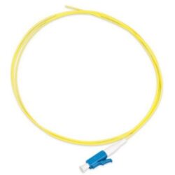 Aginode Belgium - LANmark-OF Pigtail LC/UPC Singlemode Tight Buffer LSZH 9/125 1m Yellow - N121.4TLY