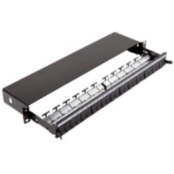 Aginode Belgium - LANmark Patch Panel 24 Snap-In Sliding Black - N521.663BK