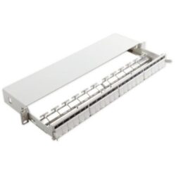 Aginode Belgium - LANmark Patch Panel 24 Snap-In Sliding White - N521.663