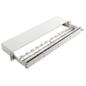 Aginode Belgium - LANmark Patch Panel 24 Snap-In Sliding White - N521.663