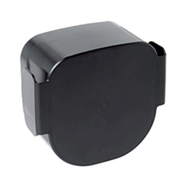 Aldes Bouchon MS ventilation simple flux Bouchon noir pour ventilation simple flux avec capot carré arrondi et fixation latérale