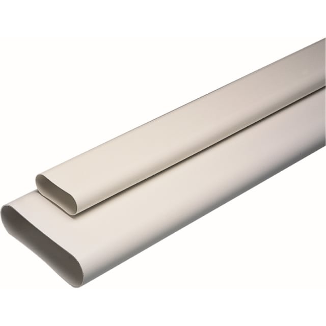 Aldes Minigaine Conduit rigide plastique Conduit rigide plastique blanc rectangulaire Minigaine D125 200 x 60 mm pour ventilation
