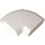 Aldes - Coude 90° - horizontal - équivalent Ø80mm - 40x100 (conduit rigide plastique min - 11023977